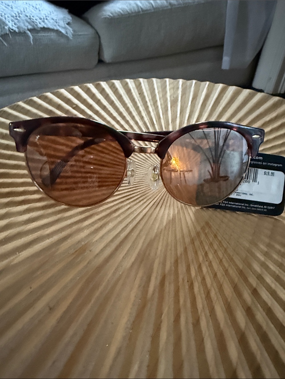 Classic Brown Men’s Sunglasses - Polarized Round Frame
